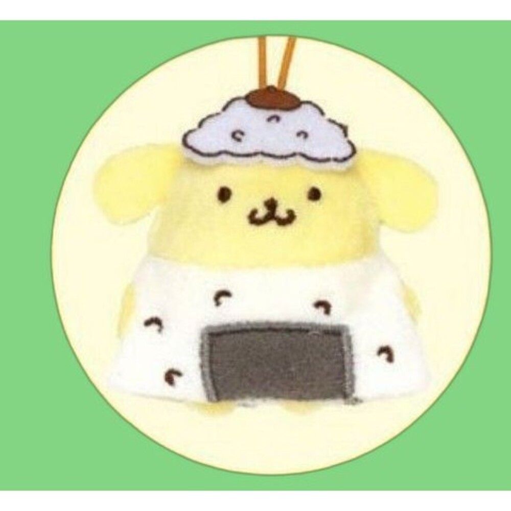 Sanrio pompompurin orinigi mini plush keychain